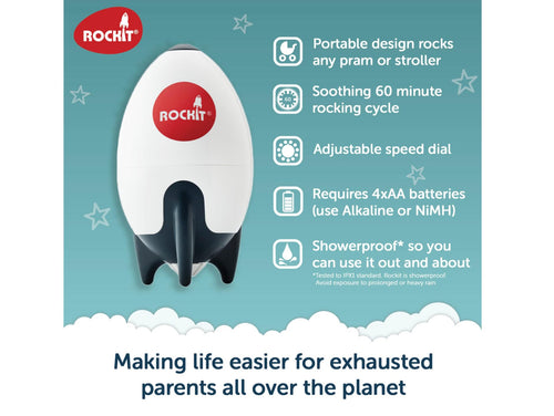 Rockit RECHARGEABLE baby pram rocker
